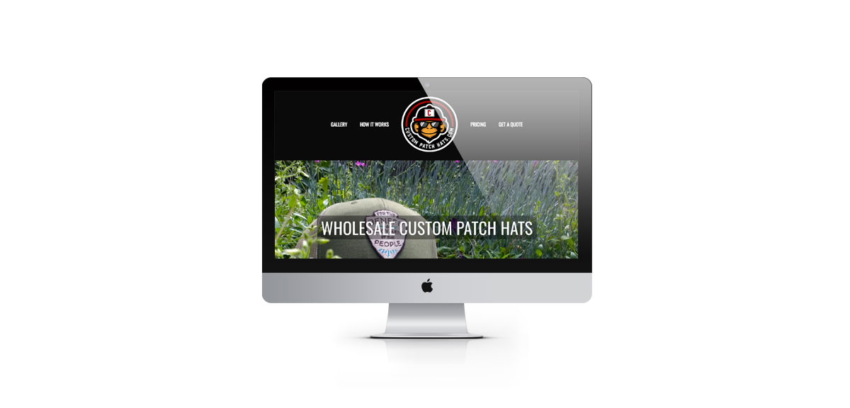 custom hat company website design
