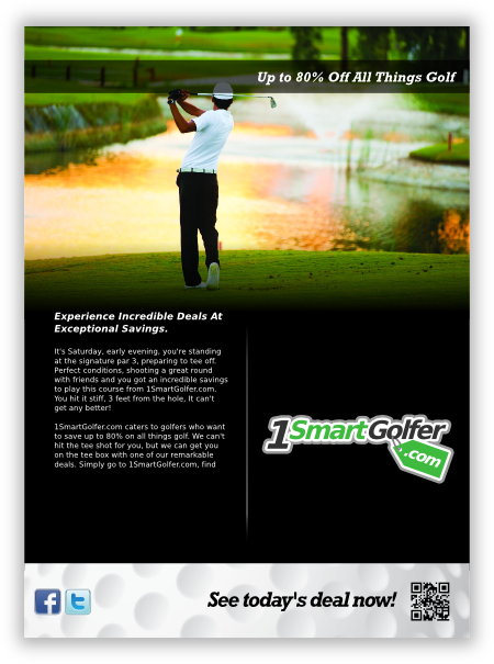 print ad 1 for golf company