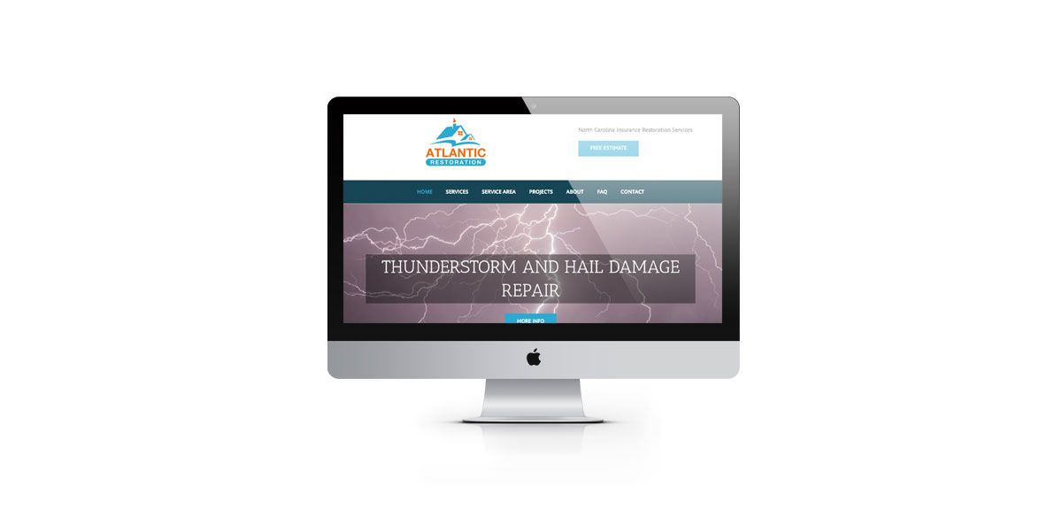 raleigh restoration company website design