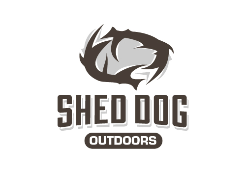 shed dog antler logo